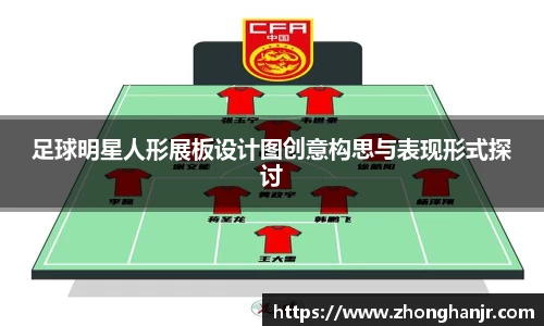 足球明星人形展板设计图创意构思与表现形式探讨